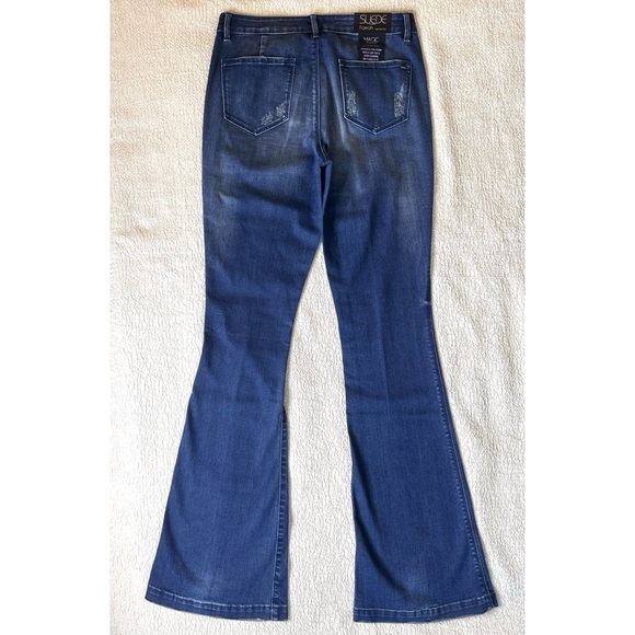 Farrah High Rise Flare Bell Bottom Jeans Size 27 NEW Y2K Inspired - Picture 4 of 12